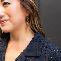Charlotte Earrings - Tortoise