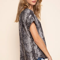 Snake Print Top