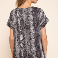 Snake Print Top