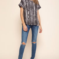 Snake Print Top