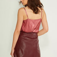 Wine Mini Skirt