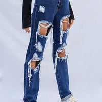 HIGH WAISTED BAGGY JEANS