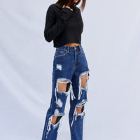 HIGH WAISTED BAGGY JEANS