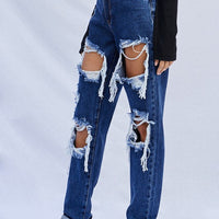 HIGH WAISTED BAGGY JEANS