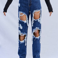 HIGH WAISTED BAGGY JEANS