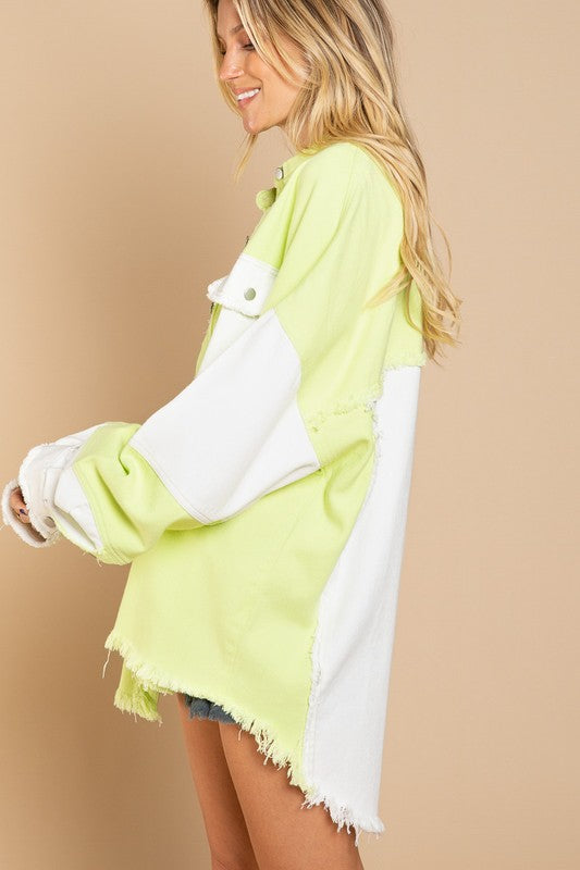 Colorblock Oversized Jacket