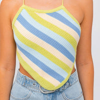 Sleeveless Knit Cropped Top