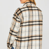 Plaid Bust Pocket Shacket