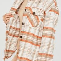 Plaid Bust Pocket Shacket