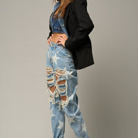 STAR PRINT SLOUCH JEANS