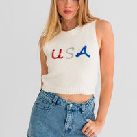 USA Knit Tank Top