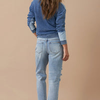 ROLLED UP BOYFRIEND JEANS