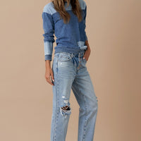 ROLLED UP BOYFRIEND JEANS