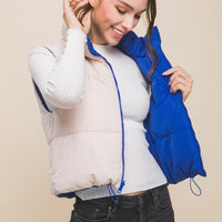 Woven Solid Reversible Vest