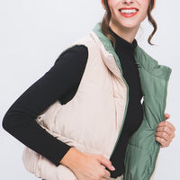 Woven Solid Reversible Vest