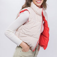 Woven Solid Reversible Vest