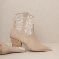 OASIS SOCIETY Cannes - Pearl Studded Western Boots