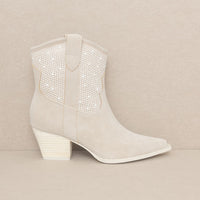 OASIS SOCIETY Cannes - Pearl Studded Western Boots