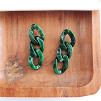 Brooklyn Earrings - Forest Green