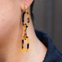 Charlotte Earrings - Tortoise