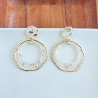 Georgia Earrings - Gold Flake