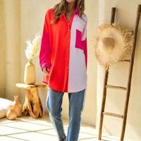 CHEST POCKET BUTTON FRONT SHIRT TOP