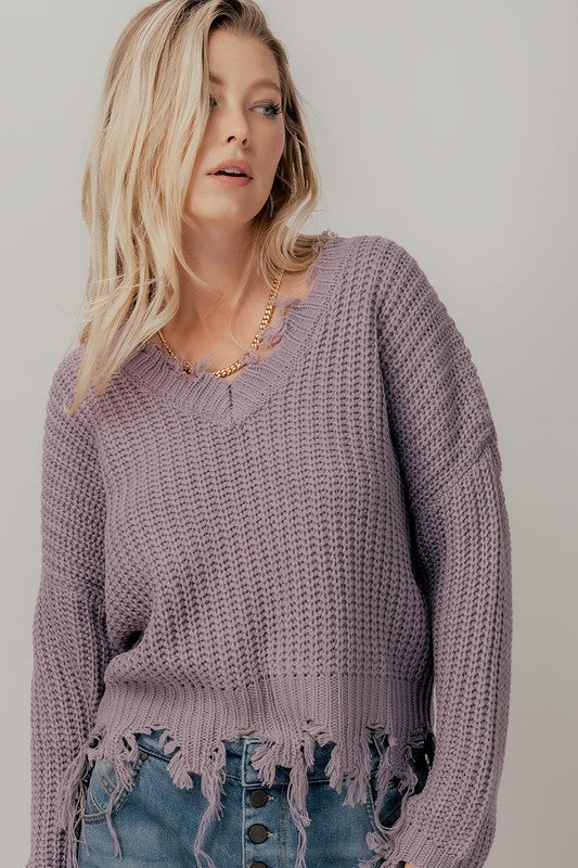 Lilac Knit Sweater