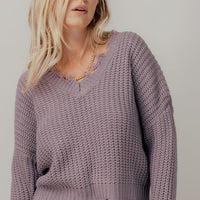 Lilac Knit Sweater