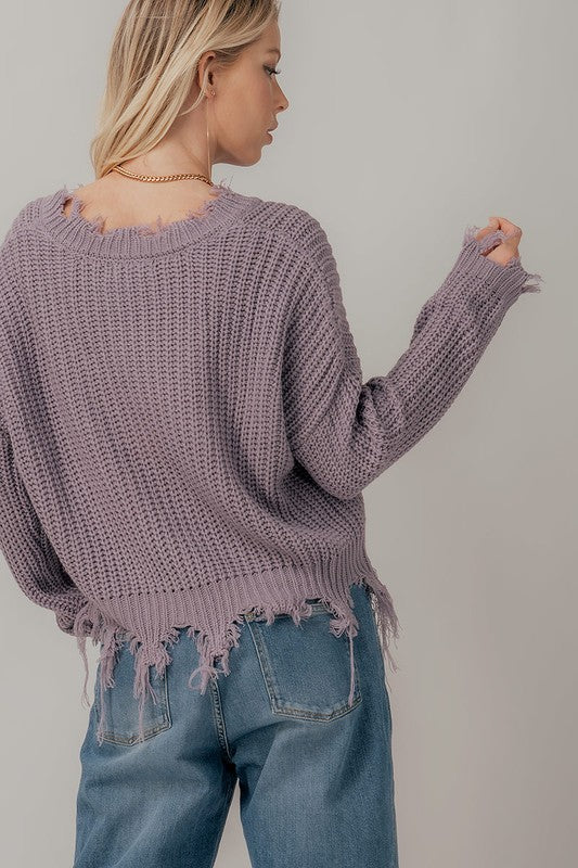 Lilac Knit Sweater