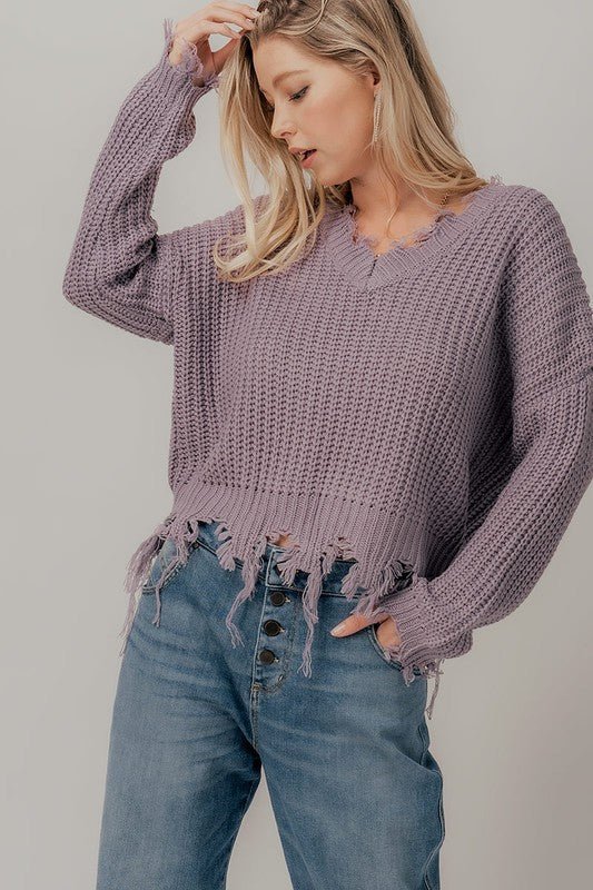 Lilac Knit Sweater