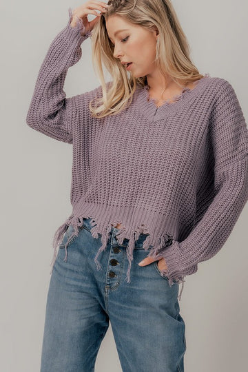 Lilac Knit Sweater