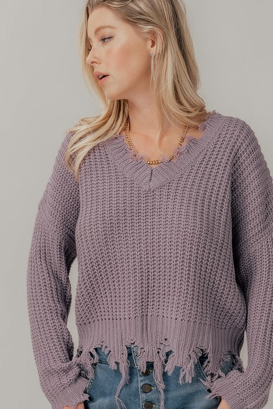 Lilac Knit Sweater