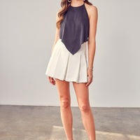 OPEN BACK TIE BOW TOP