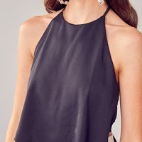 OPEN BACK TIE BOW TOP