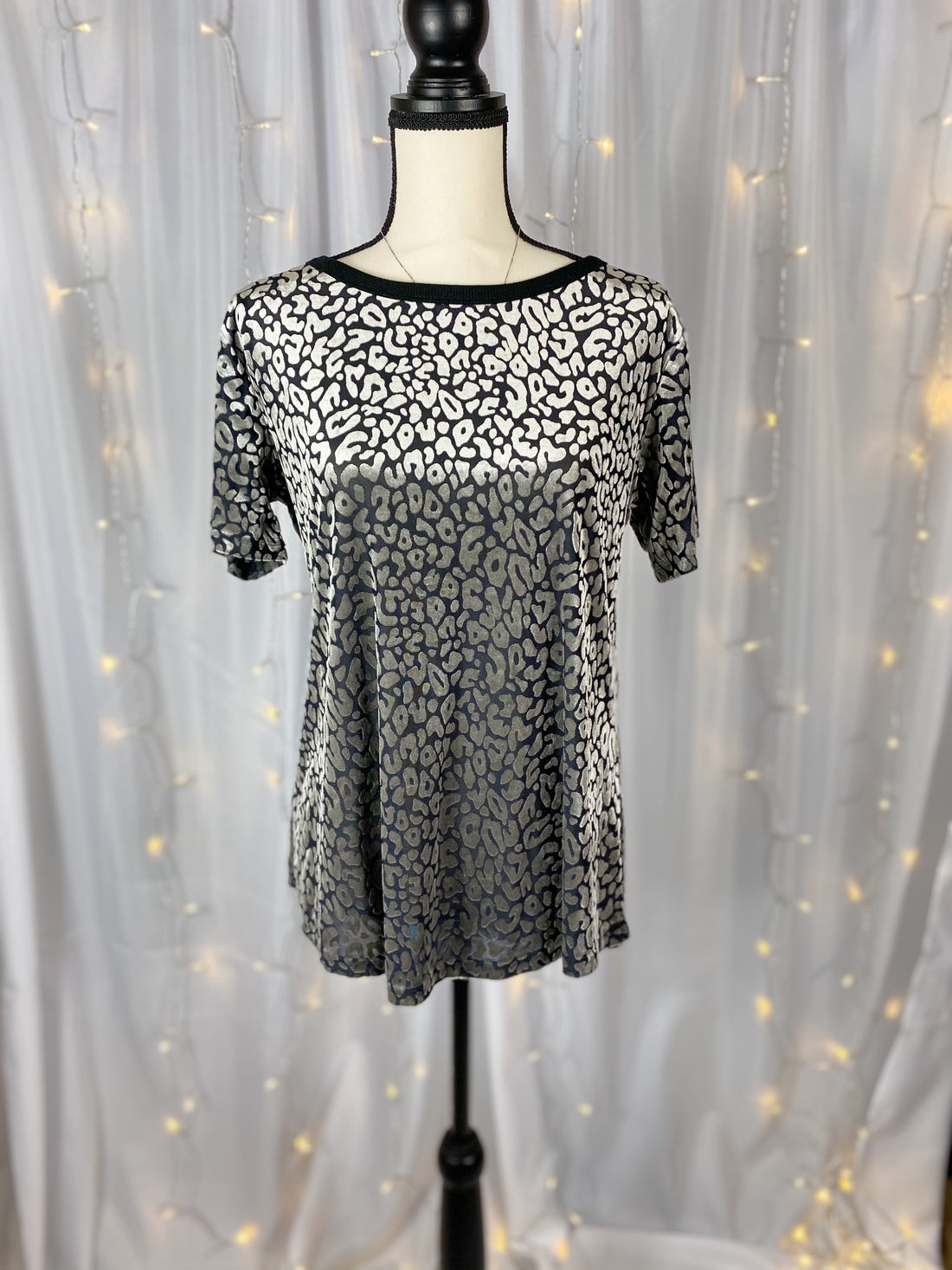 Velvet Leopard Top