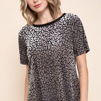 Velvet Leopard Top