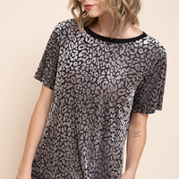 Velvet Leopard Top