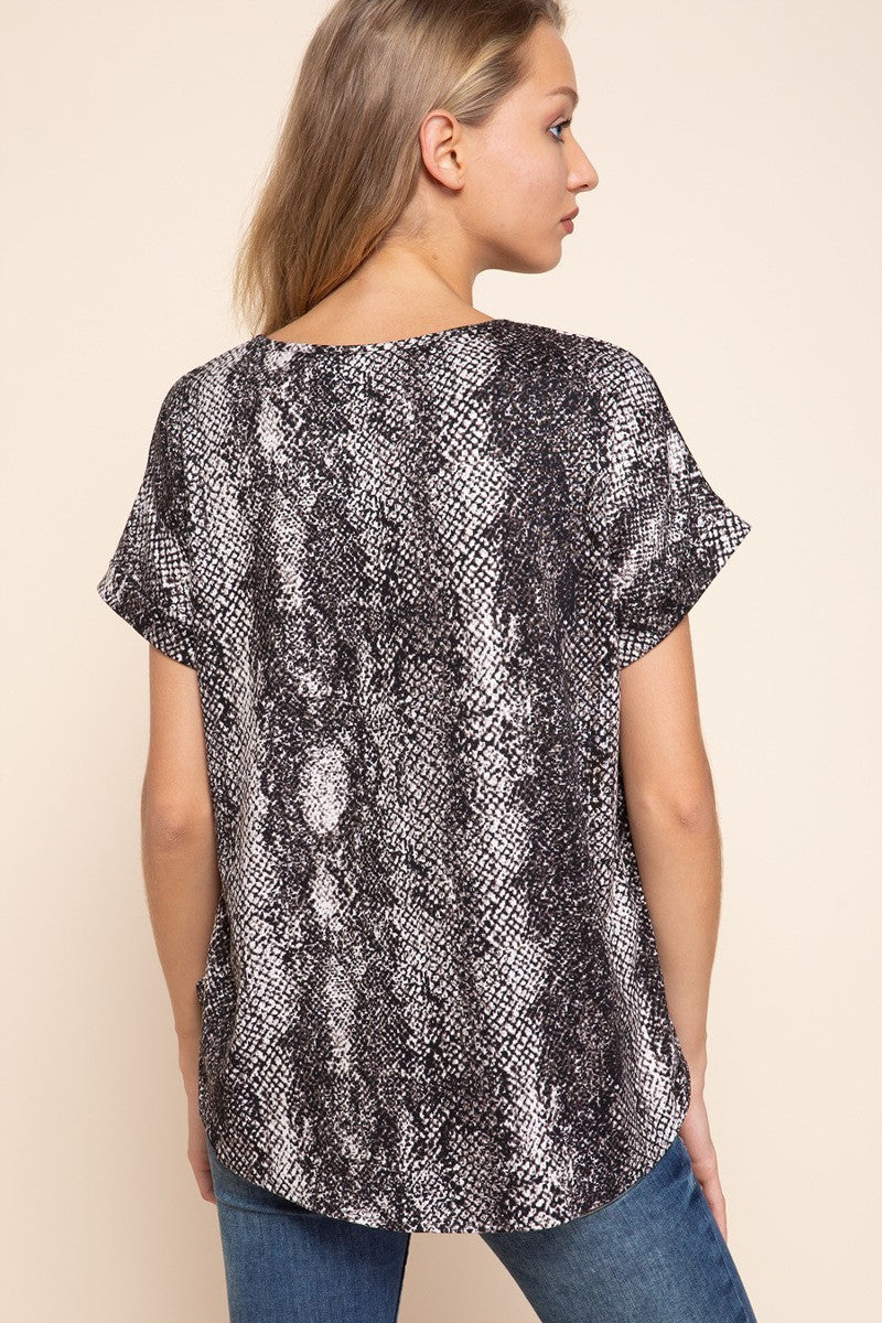 Snake Print Top