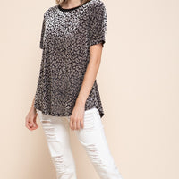 Velvet Leopard Top