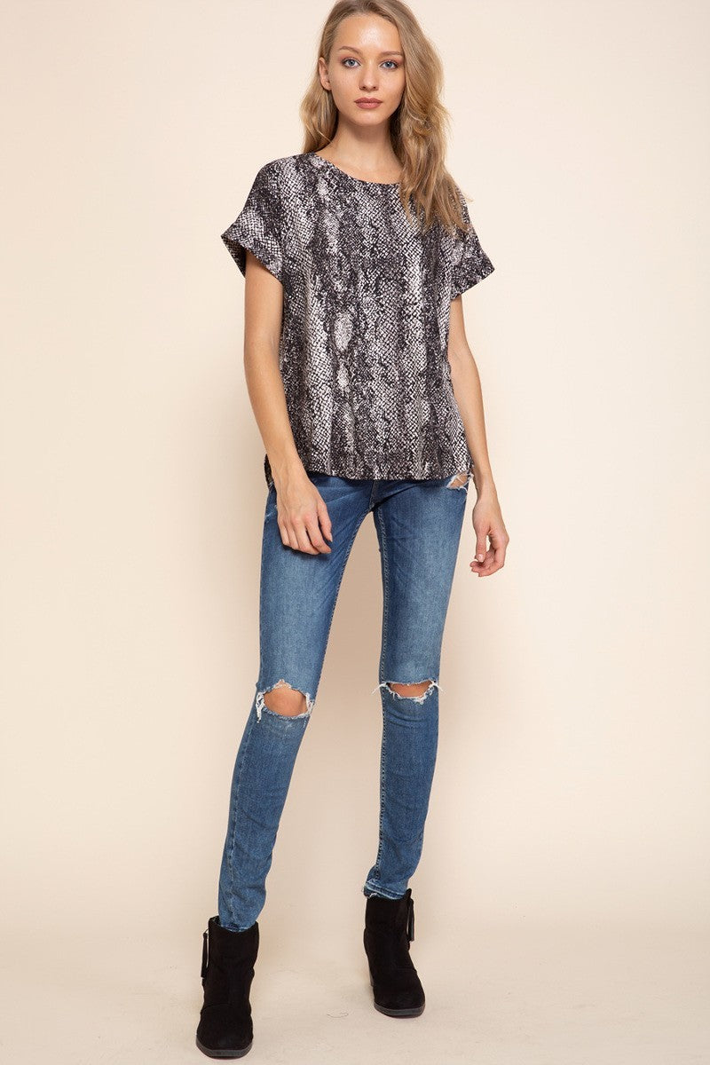 Snake Print Top