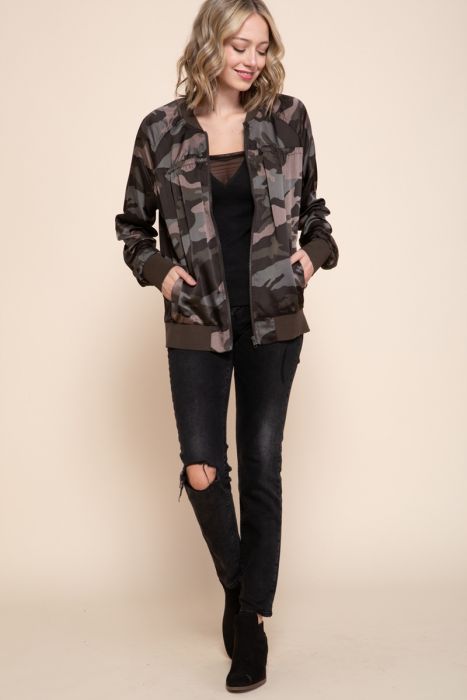 Camo Bomber Jacket