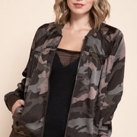 Camo Bomber Jacket