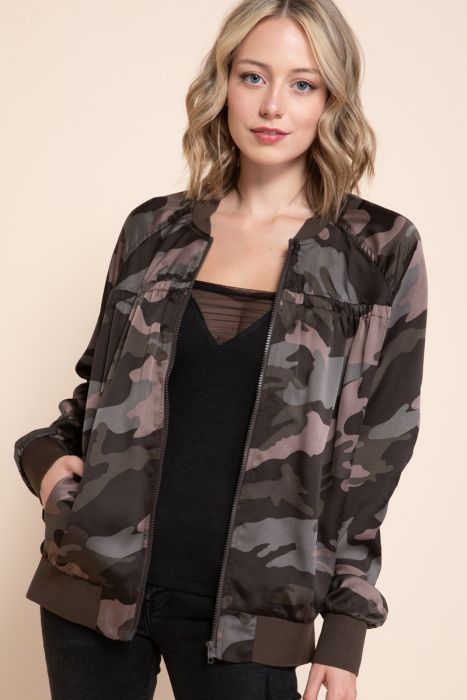 Camo Bomber Jacket