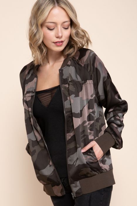 Camo Bomber Jacket